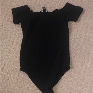 forever 21 black off the shoulder body suit